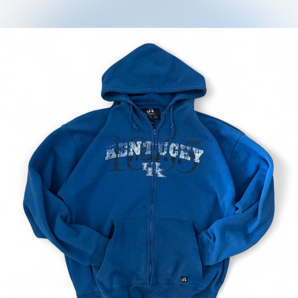 Blue Hoodie with Kentucky Print